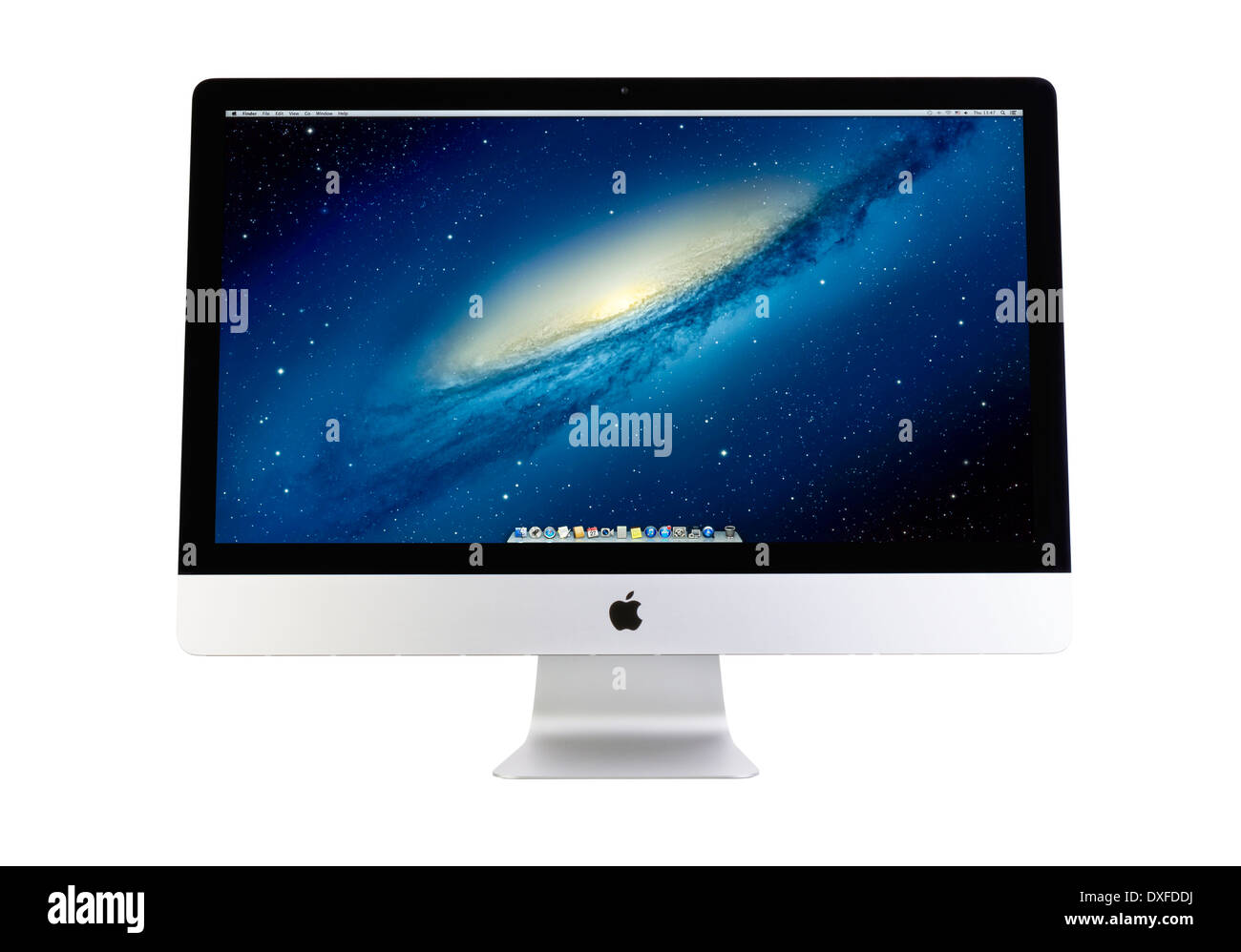 Neuer iMac 27 Zoll ultradünnen design Stockfoto