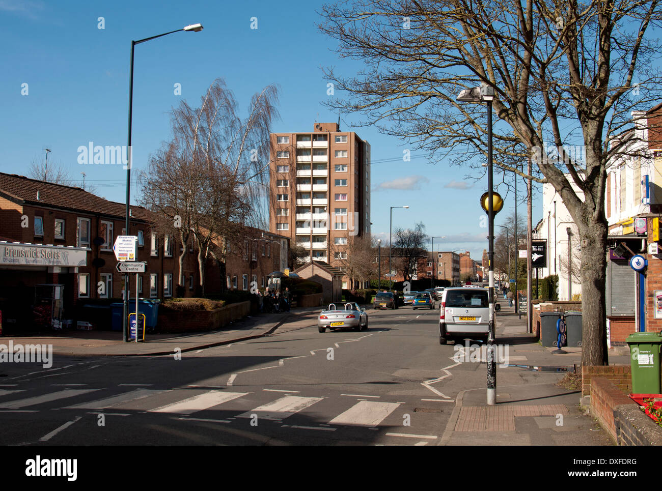 Brunswick Street, Leamington Spa, Warwickshire, England, Vereinigtes Königreich Stockfoto