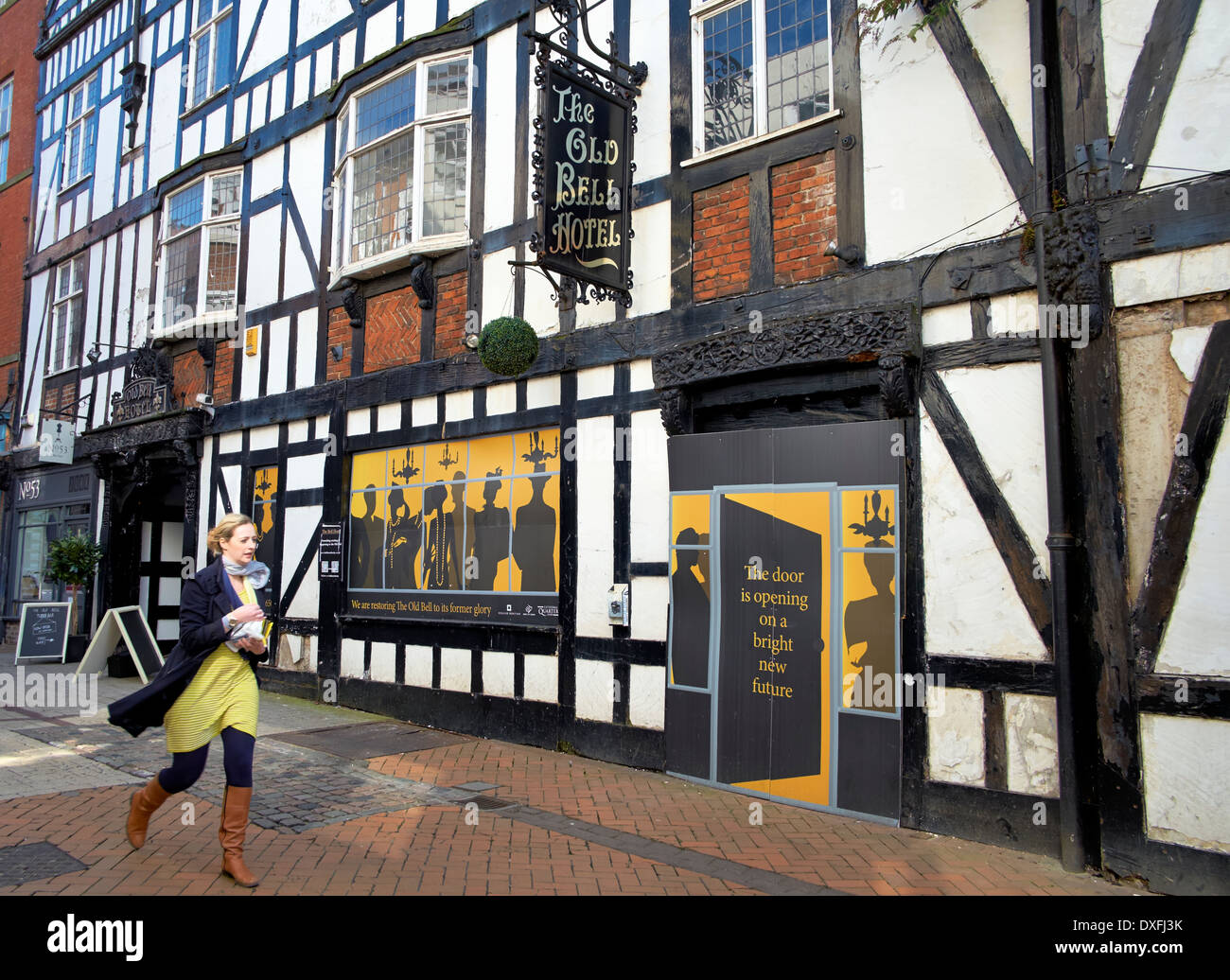 Die alte Glocke Hotel Sadler Tor Derby Derbyshire England, UK Restaurierung unterzogen Stockfoto