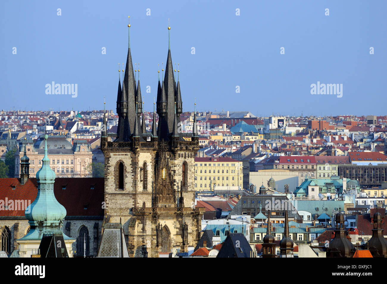 Church of Our Lady vor Tyn, Altstädter Ring, Altstadt, Prag, Böhmen, Tschechische Republik Stockfoto
