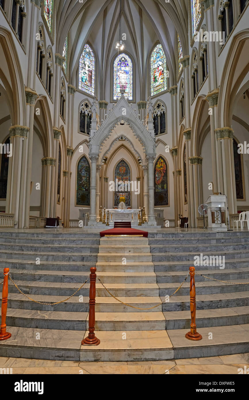 Altar, katholische Kathedrale, Altstadt, Guayaquil, Provinz Guayas, Ecuador Stockfoto