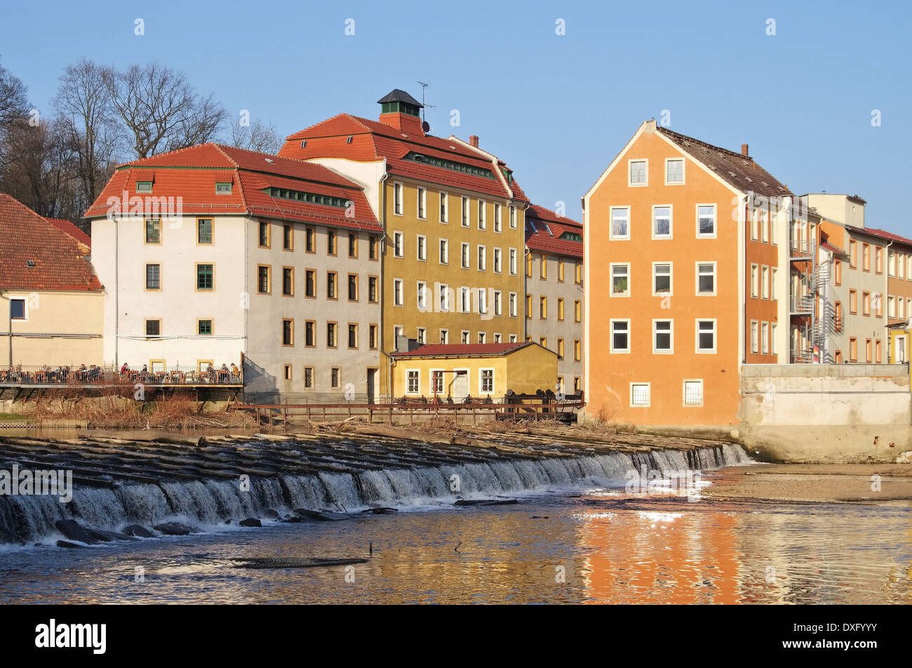 Goerlitz Obermuehle - Görlitz Wassermühle 02 Stockfoto