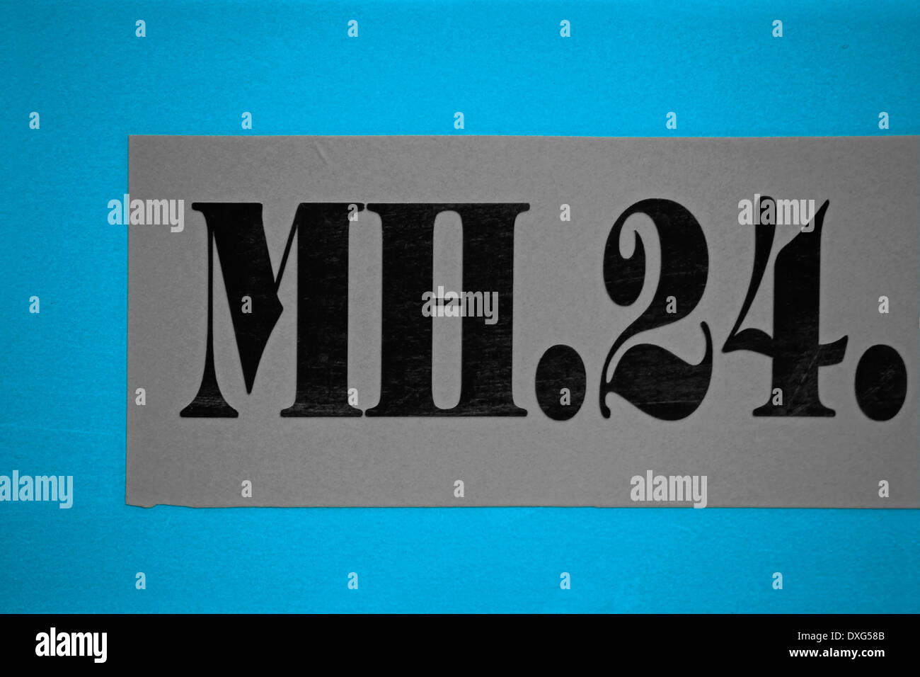 Nahaufnahme von Auto Kennzeichen Stockfoto