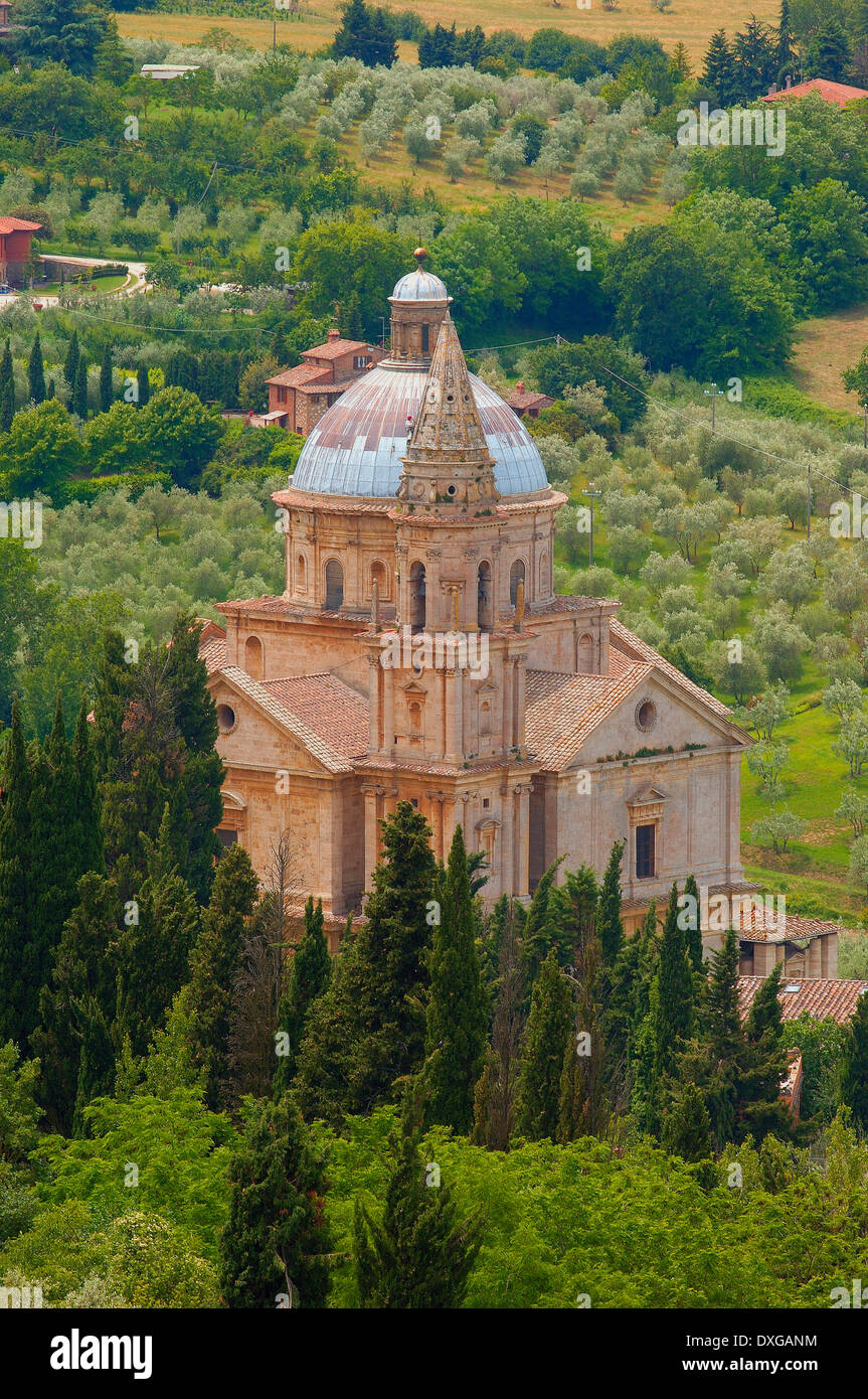 Madonna di San Biagio Kirche, Montepulciano, Provinz Siena, Toskana, Italien Stockfoto