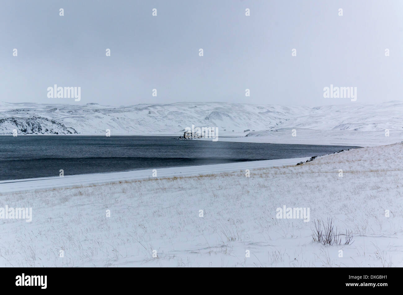 See Kleifarvatn Reykjanes, südlichen Halbinsel, Island Stockfoto