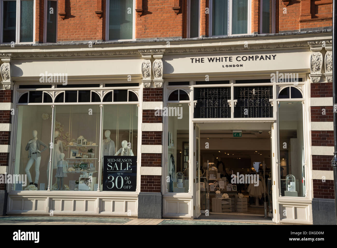 Die White Company Shop in Symons Street, Chelsea, London, UK Stockfoto
