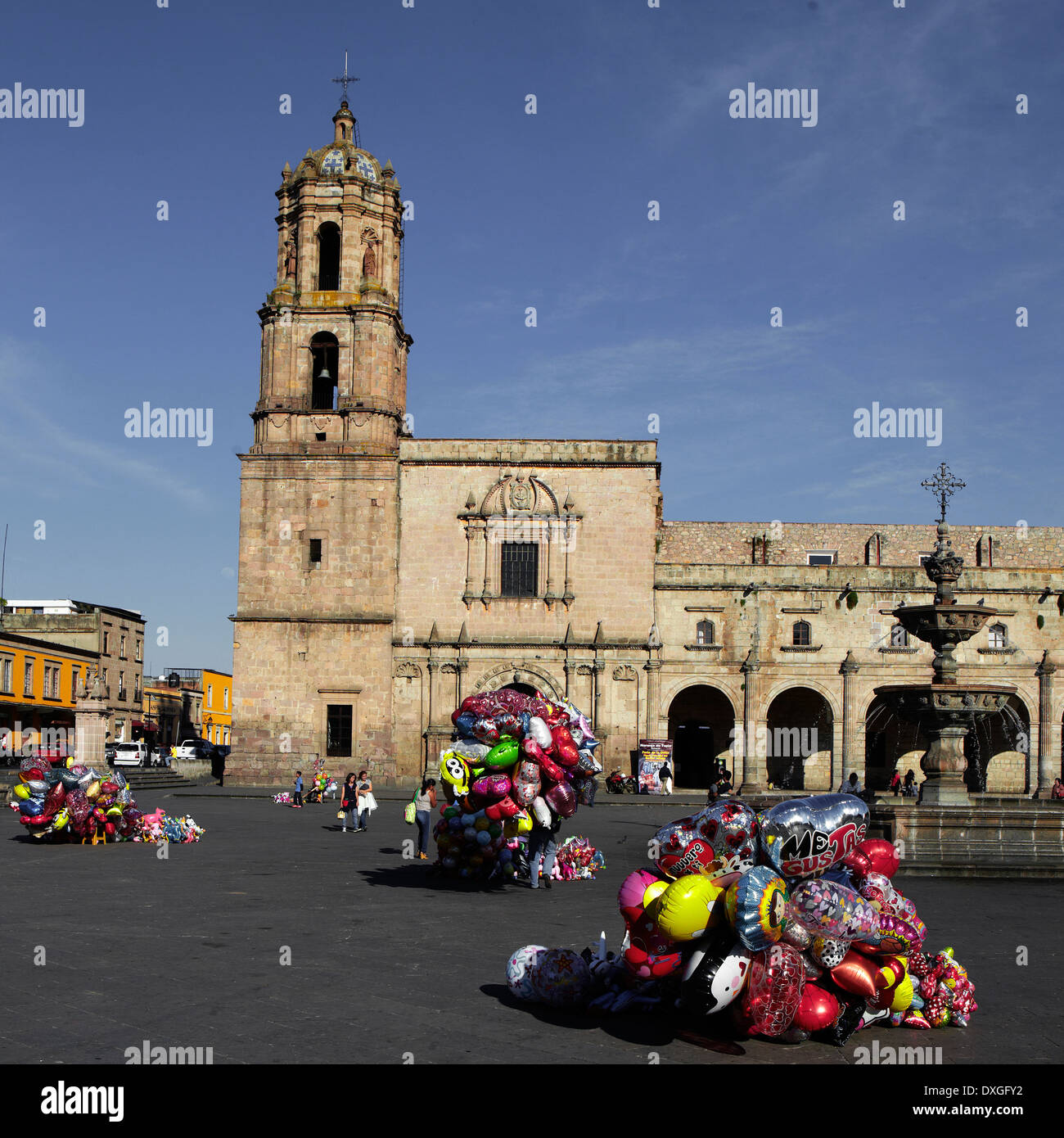 'Amerika, Mexiko, Michoacan Zustand, Morelia Stadt, die Kathedrale auf dem Hauptplatz '' Zocalo'' ' Stockfoto