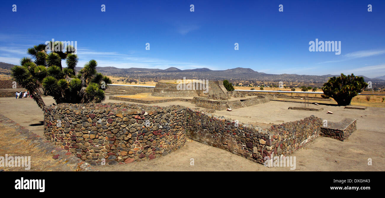 Amerika, Mexiko, Tlaxcala Zustand, Tecoaque, archäologische Stätte von Sultepec, Stockfoto