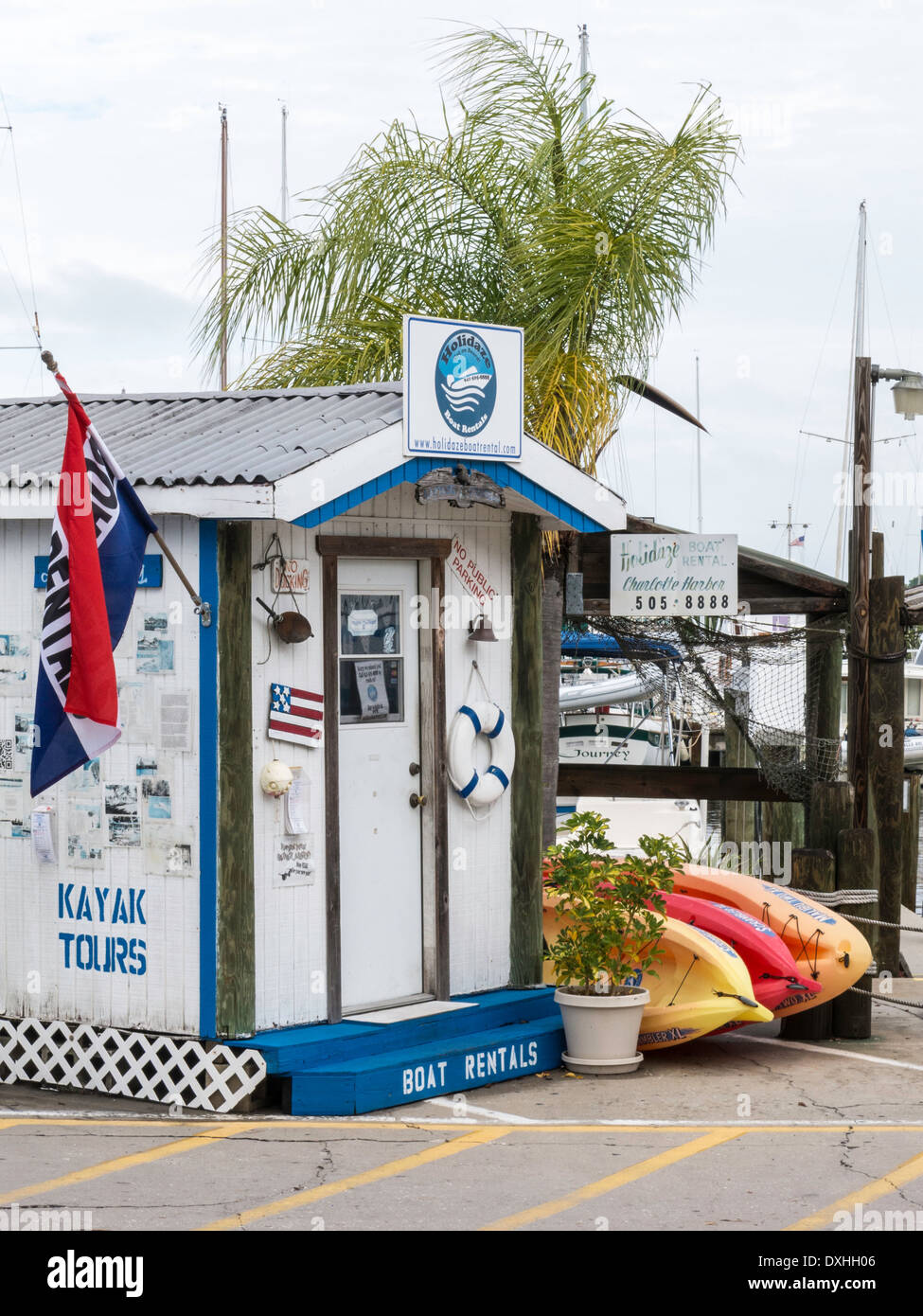 Fischerdorf, Punta Gorda, Florida, USA Stockfoto