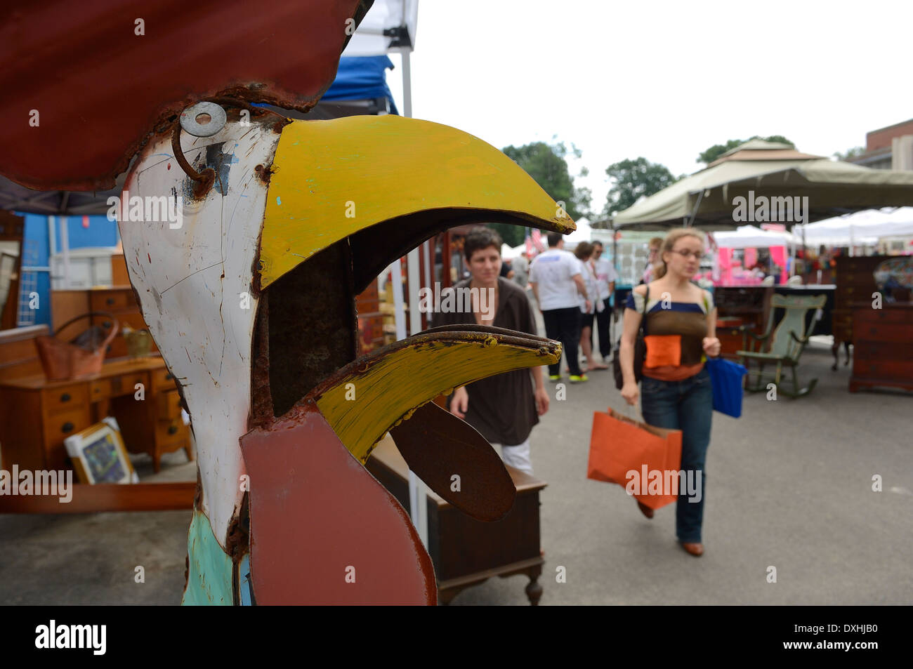 Flohmarkt am osteuropäischen Markt. Washington D.C. USA Stockfoto