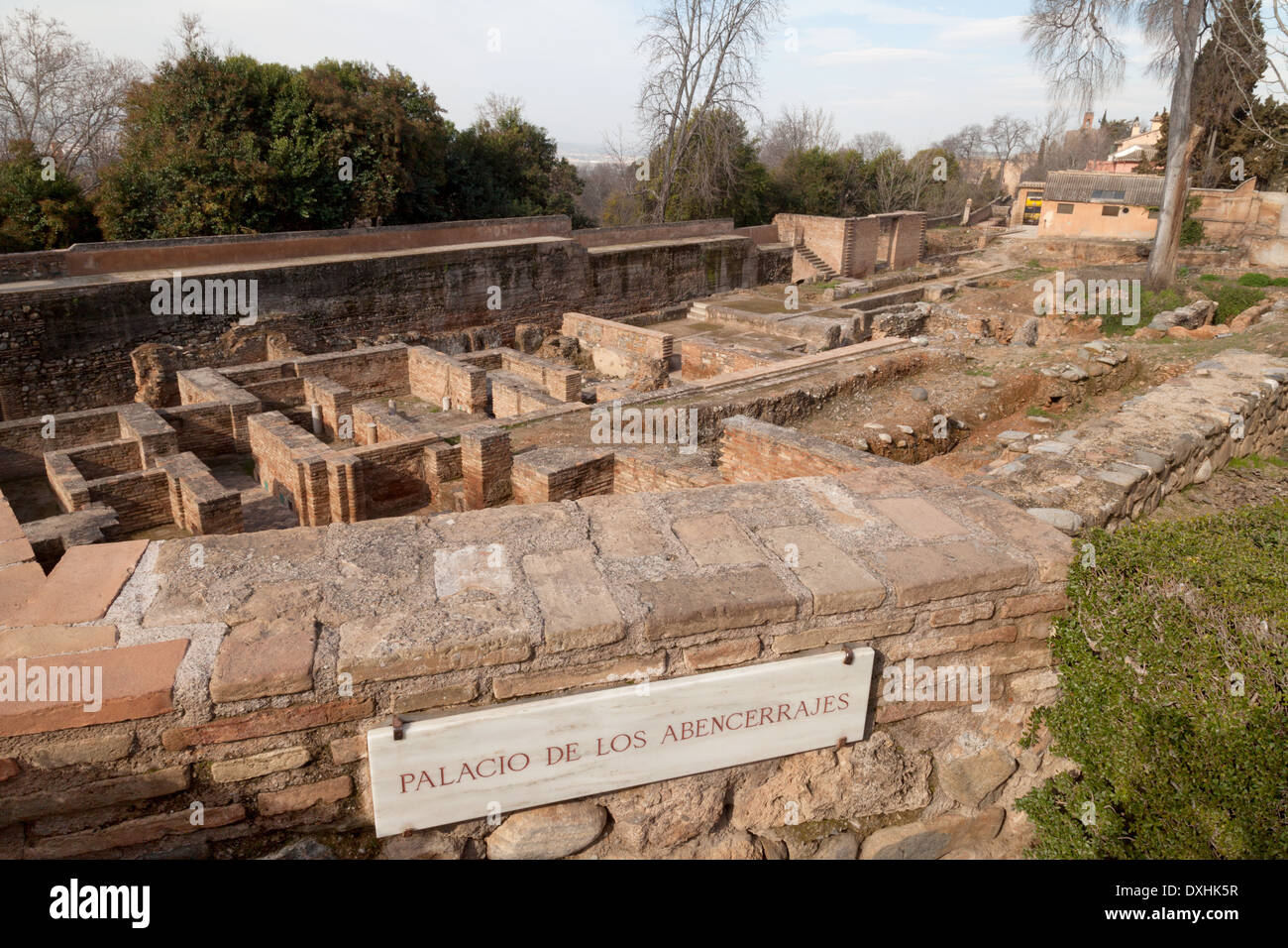 Palacio de Los Abencerrajes, Palast von Alhambra, Granada, Andalusien, Spanien-Europa Stockfoto