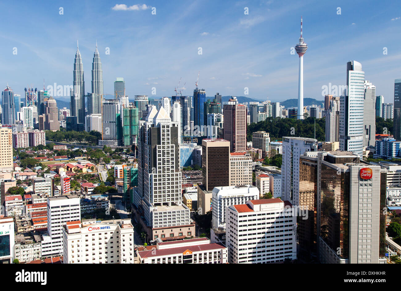 Skyline von Kuala Lumpur, Malaysia Stockfoto