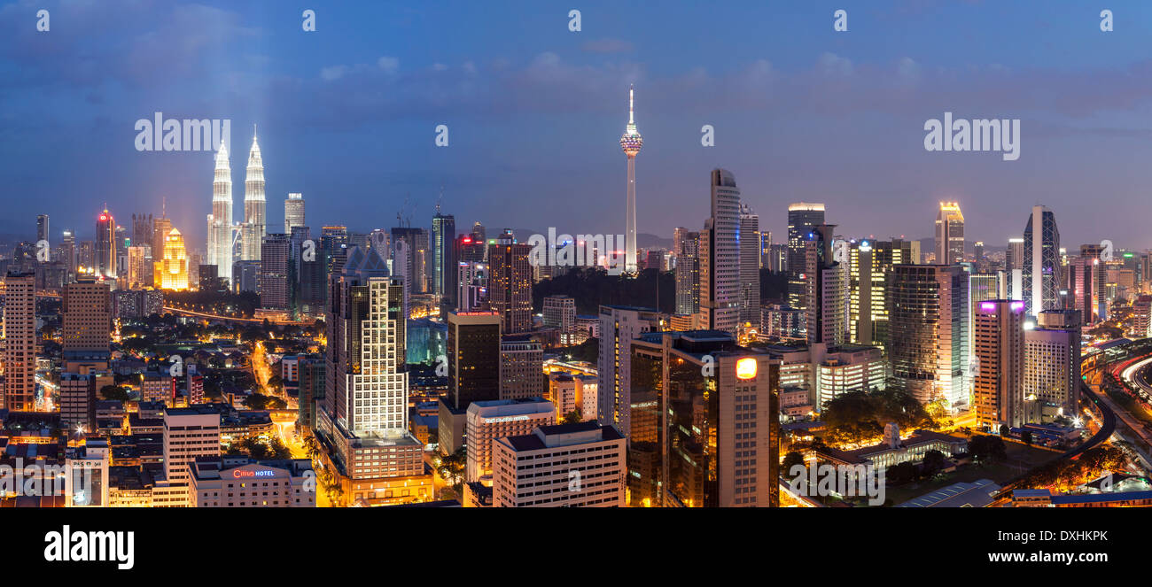 Skyline von Kuala Lumpur, Malaysia Stockfoto