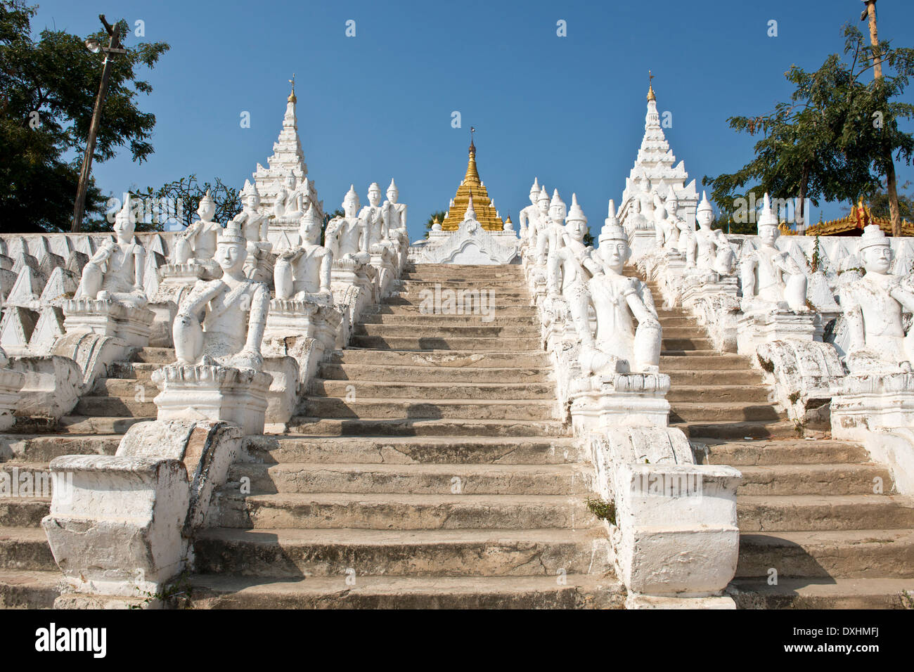 Myanmar, Mingun, Settawya paya Stockfoto