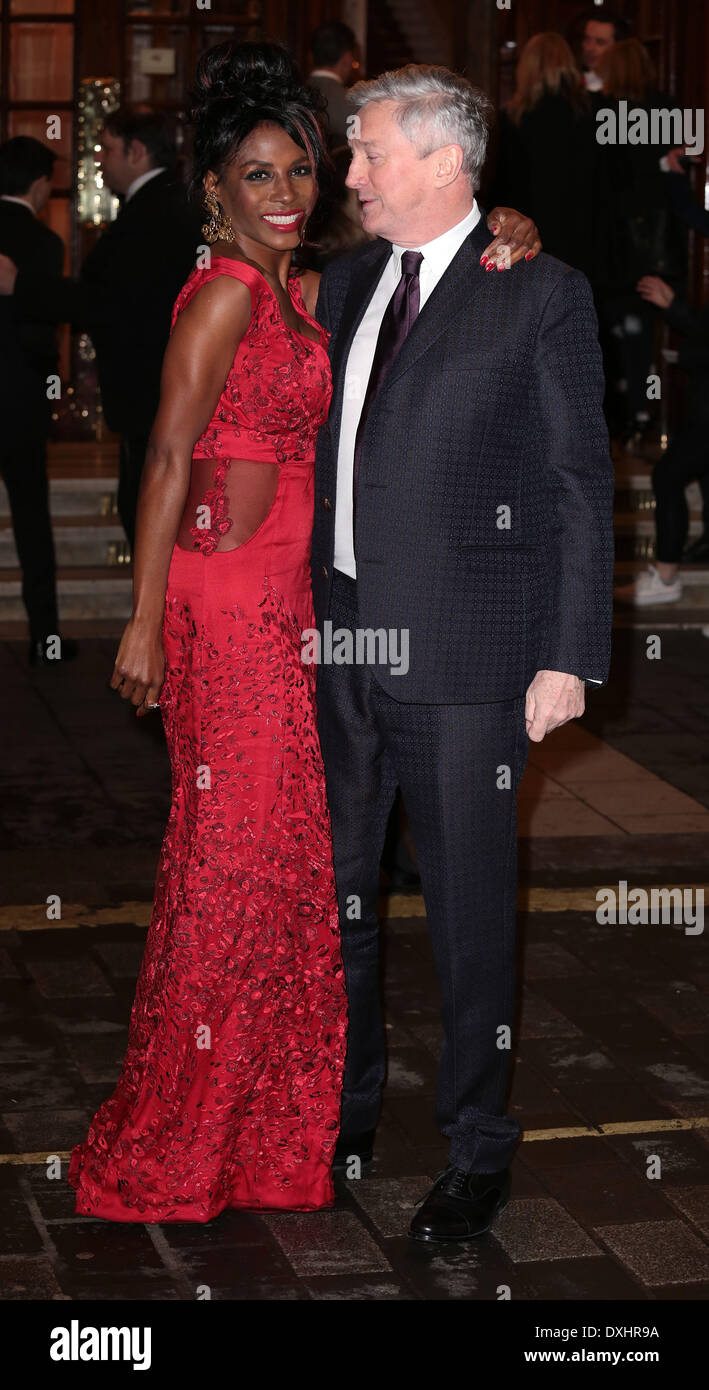 London, UK. 26. März 2014.  Sinitta und Louis Walsh besuchen die Presse-Nacht der neuen Musik "Ich kann nicht singen" im Londoner Palladium Foto: MRP/Alamy Live News Stockfoto