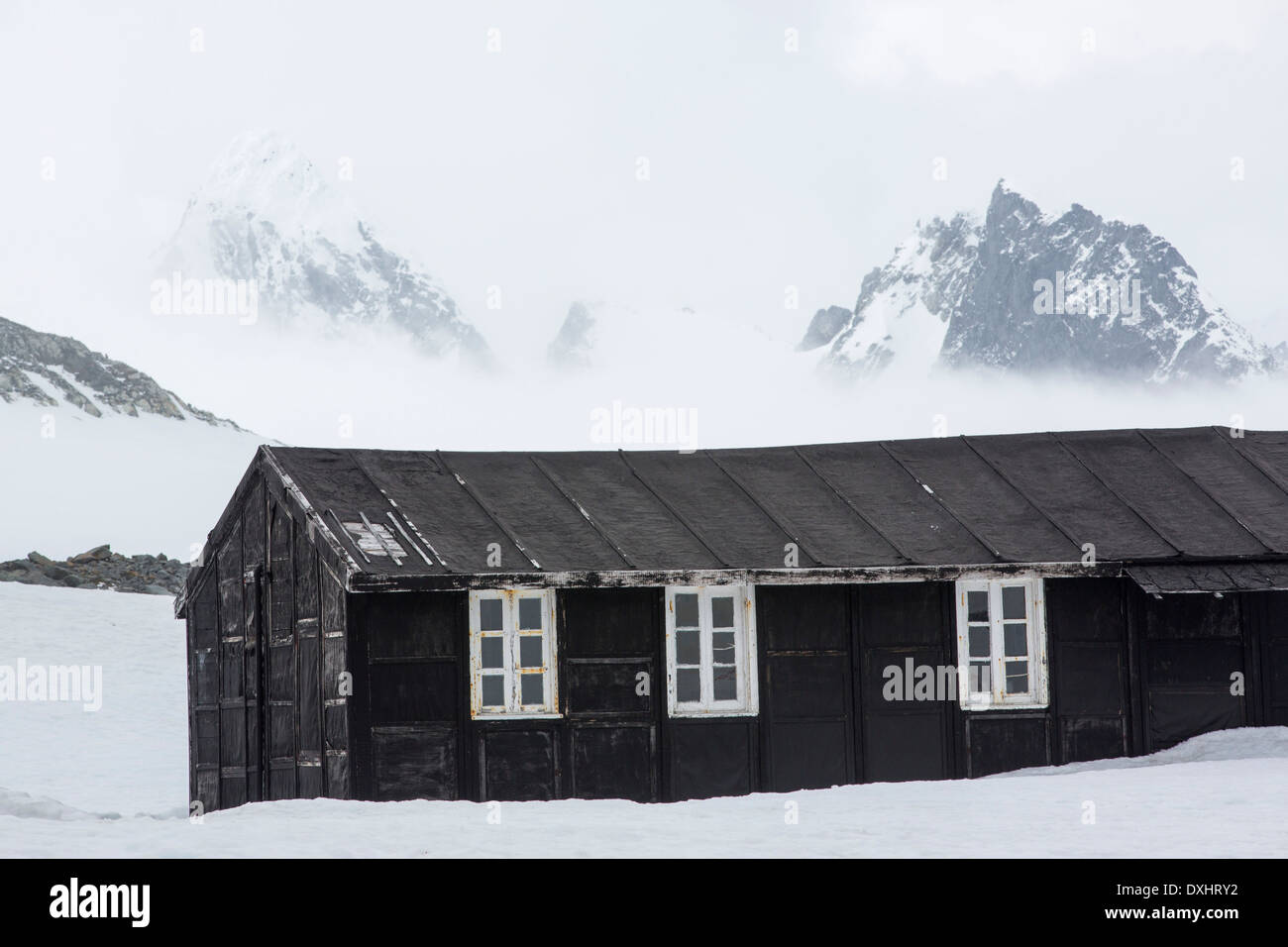 Base Orcadas ist eine argentinische Forschungsstation in der Antarktis, und die ältesten der Stationen in der Antarktis Stockfoto