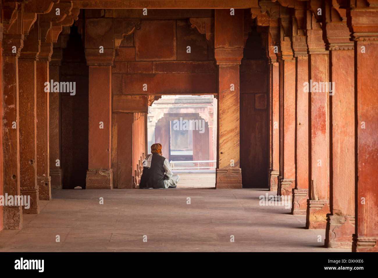 Fatehpur Sikri ist eine Stadt und ein Gemeinderat in Agra Bezirk im Bundesstaat Uttar Pradesh, Indien Stockfoto