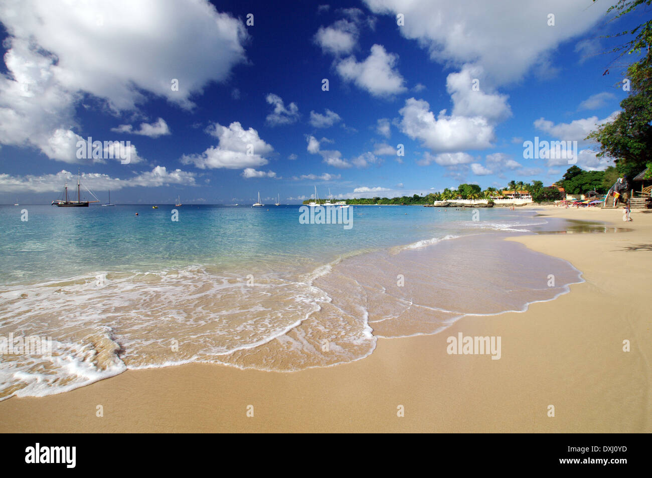 Store Bay Strand, Tobago Stockfoto