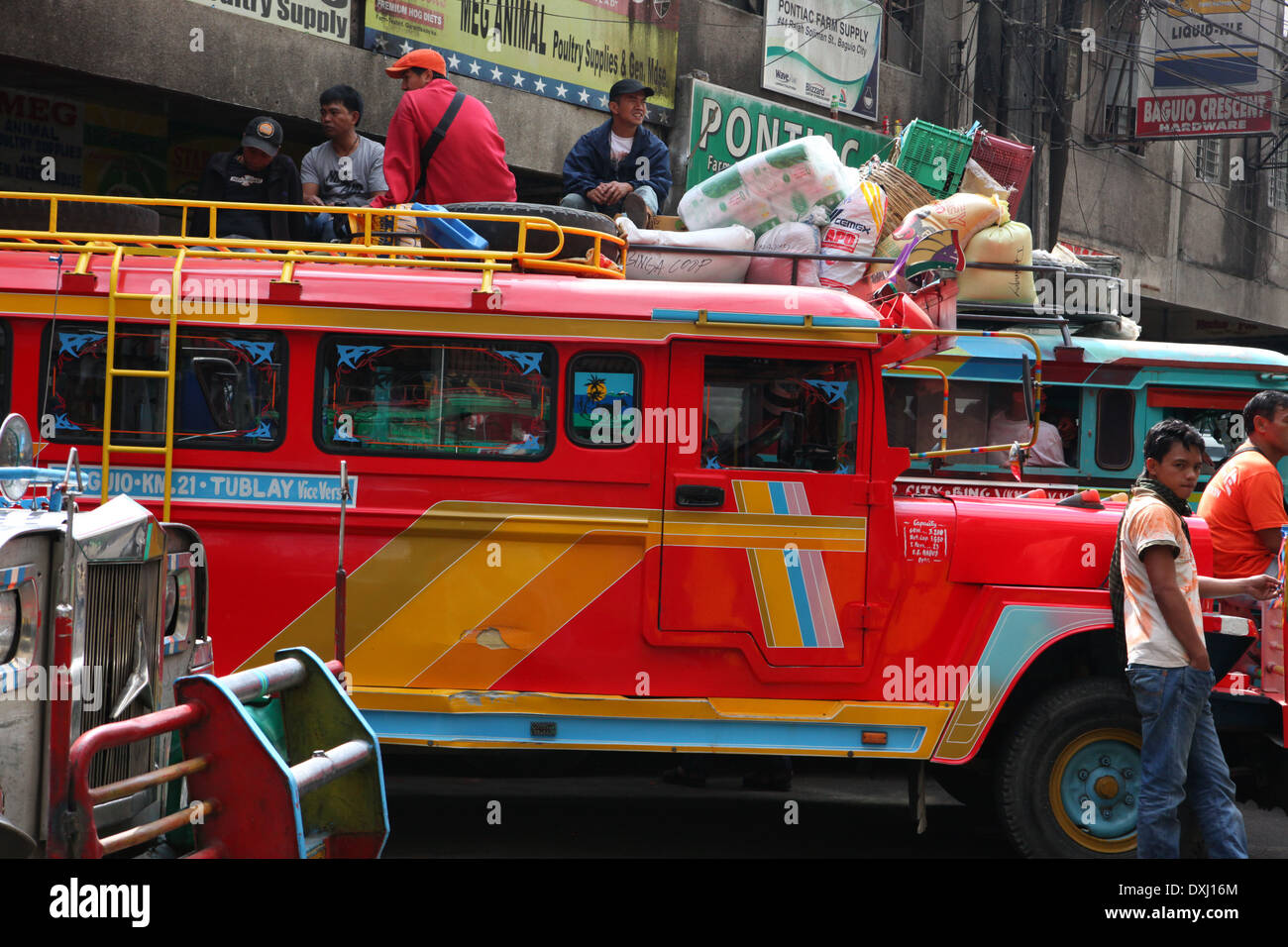 Jeepney Baguio Philippinen Stockfoto