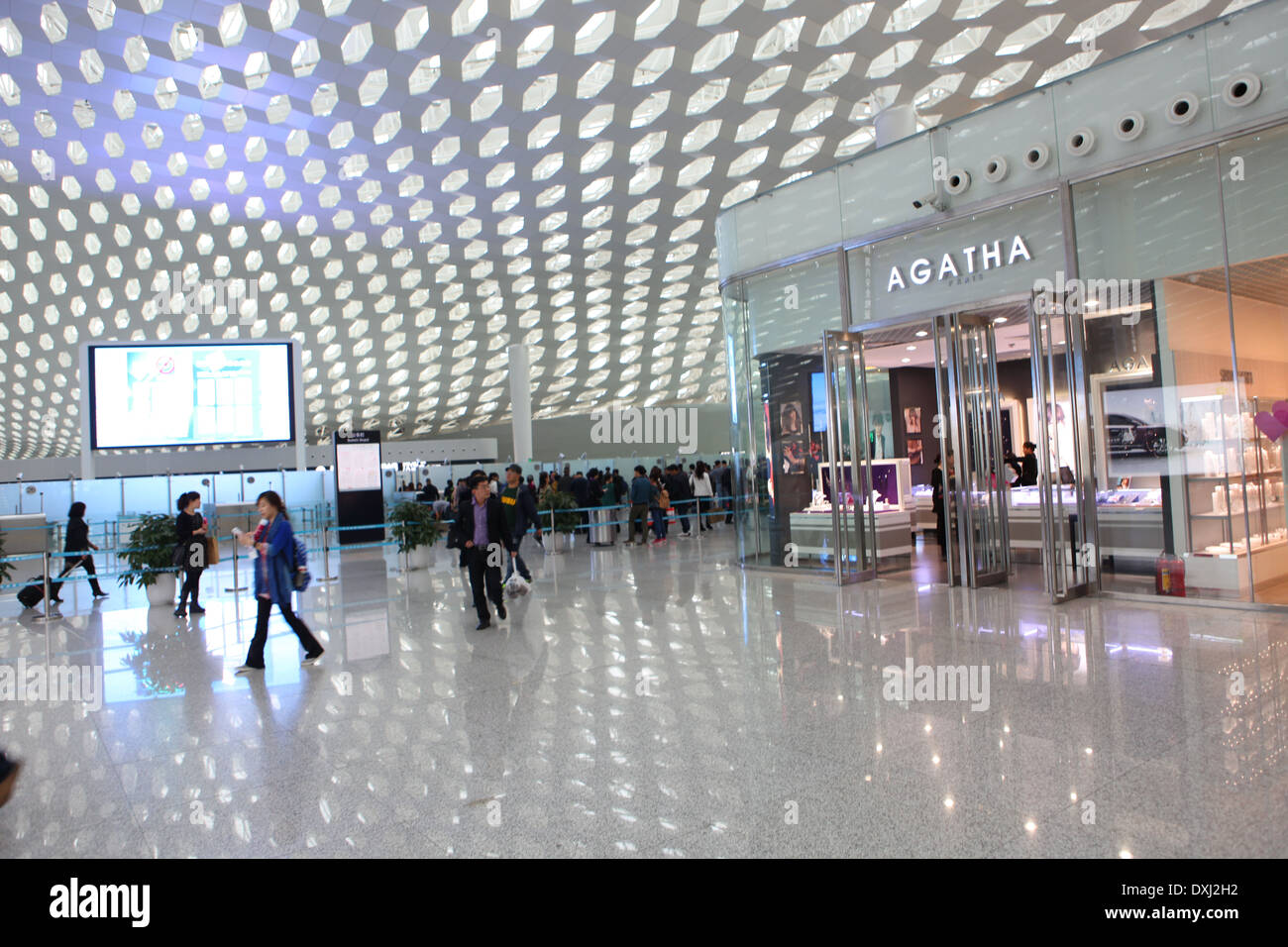 Shenzhen Flughafen einer der neuesten Flughäfen Chinas Stockfoto