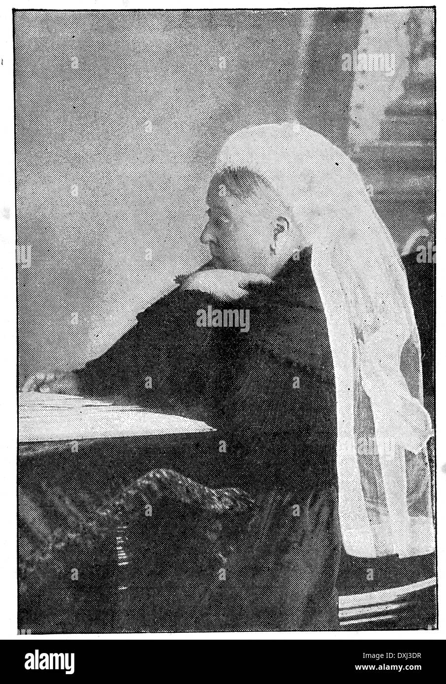 Vintage Gravur ein Porträt von Königin Victoria Stockfoto