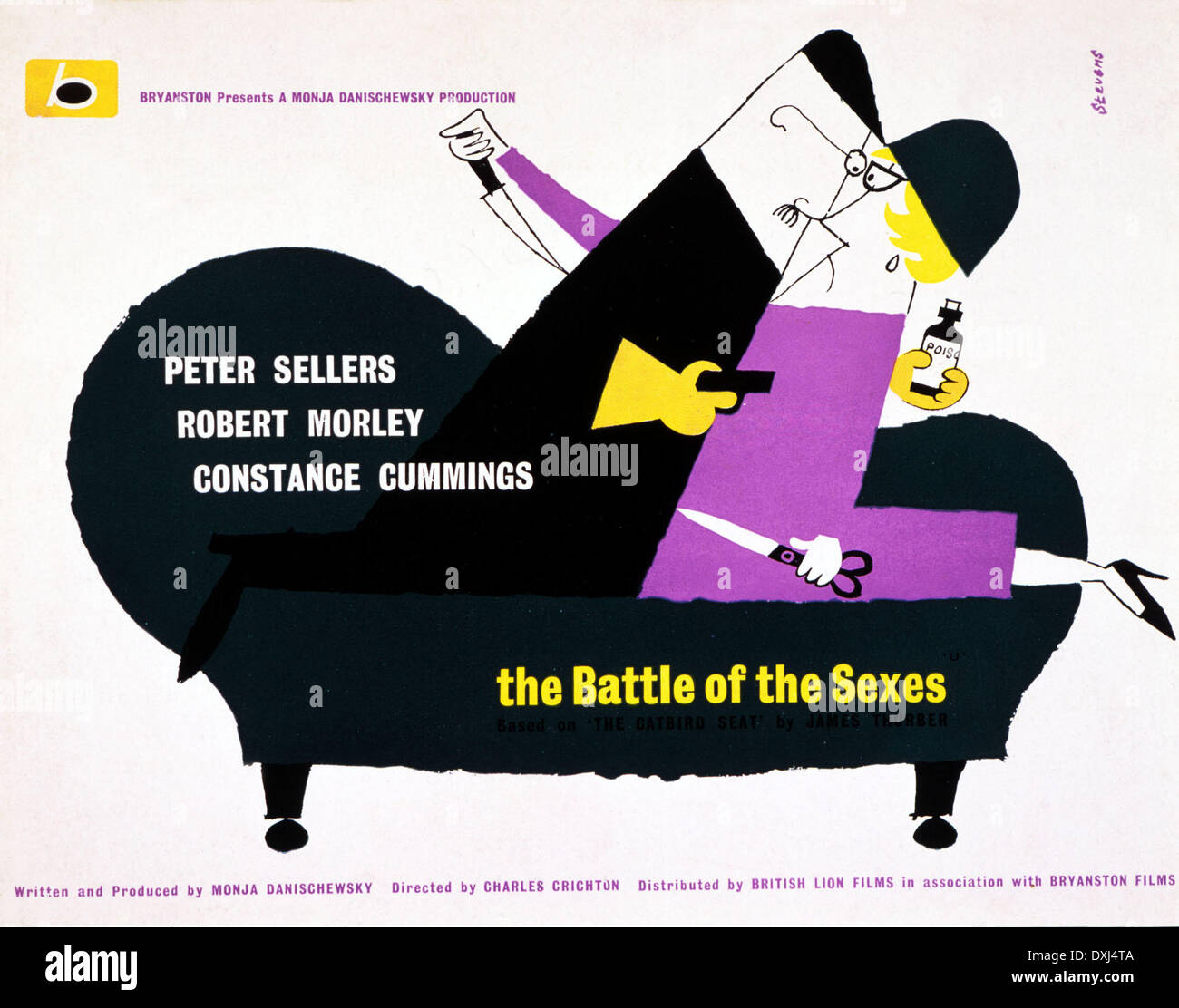 DER KAMPF DER GESCHLECHTER Stockfoto