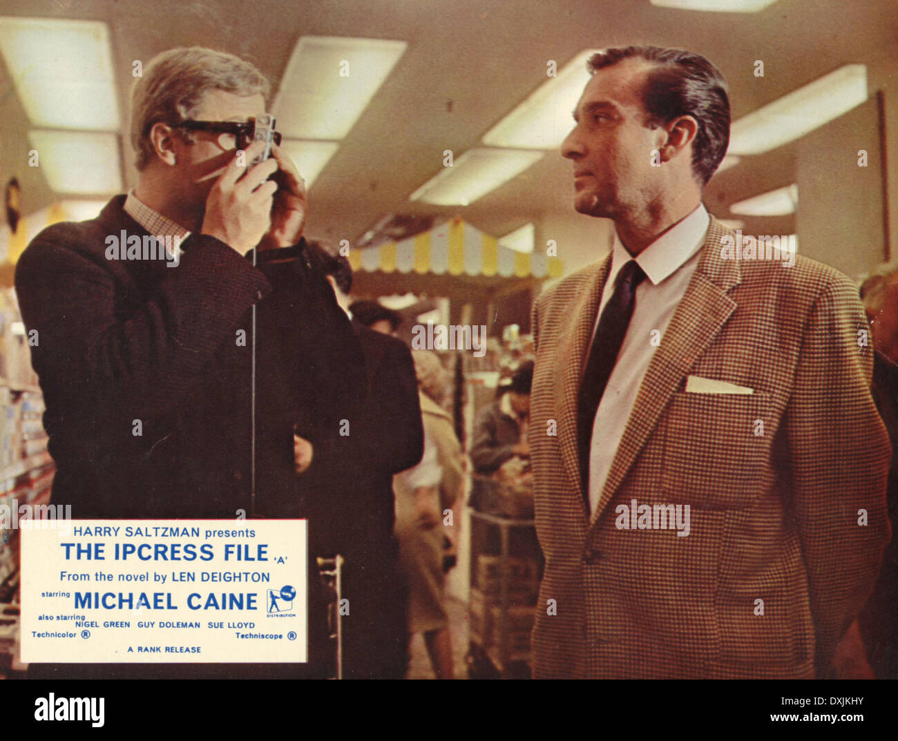 DIE IPCRESS DATEI (BR1965) MICHAEL CAINE ALS HARRY PALMER, GUY Stockfoto