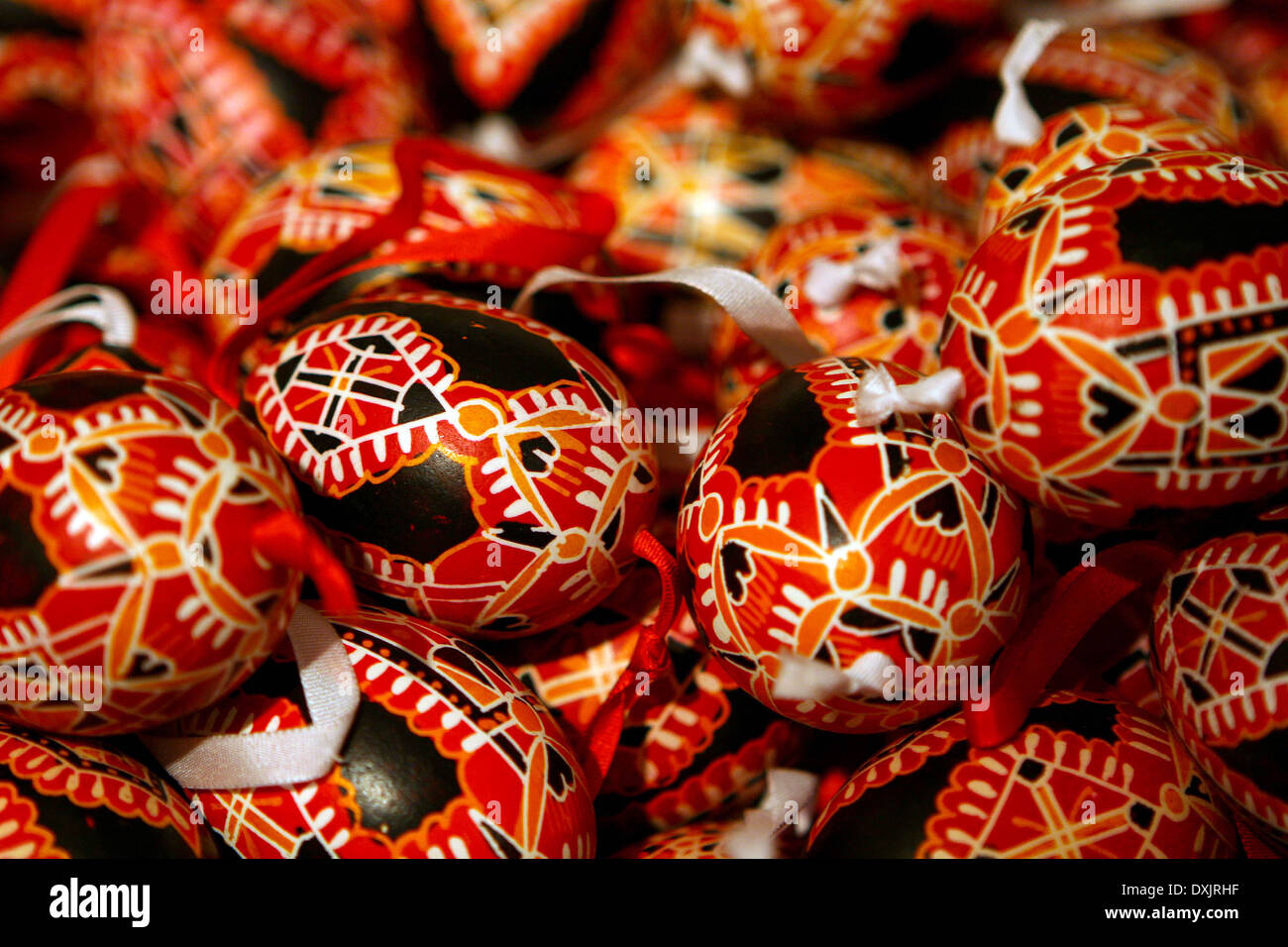 Traditionelle Ostern Eiern, Prag, Tschechische Republik, Europa Stockfoto