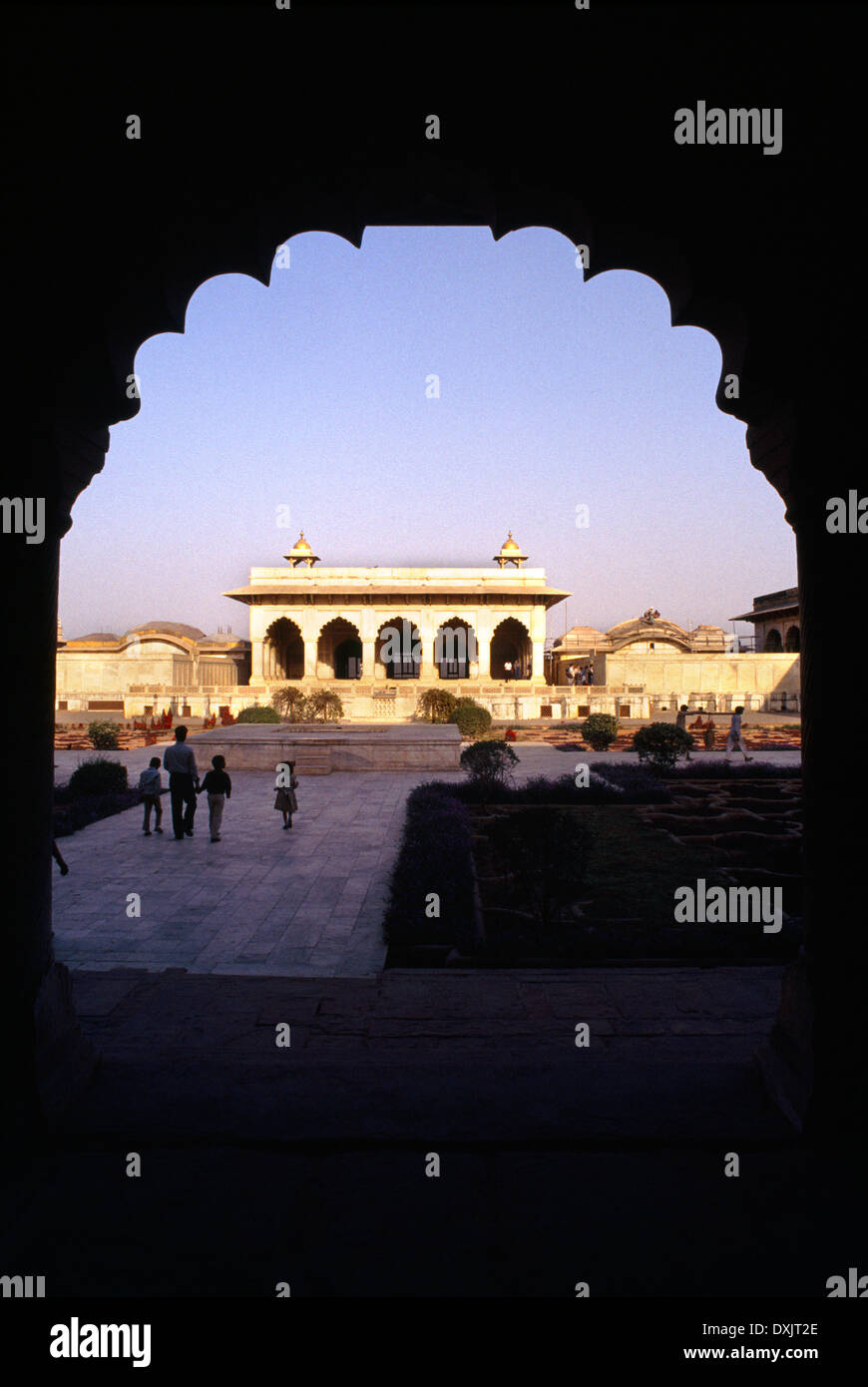 Agra Indien Fort Kaiser Apartments Stockfoto