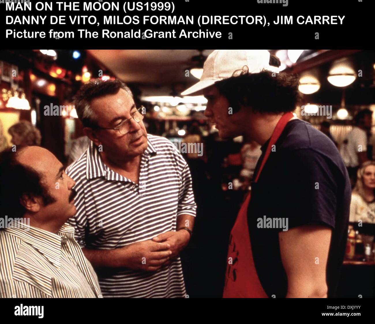 MENSCH AUF DEM MOND Stockfoto