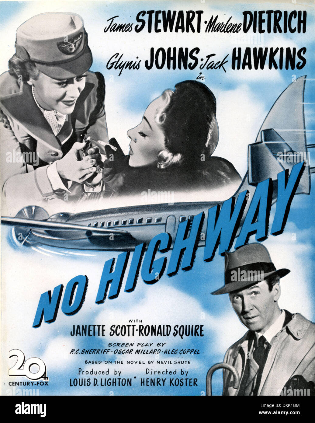 Glynis Johns Marlene Dietrich Ja NO HIGHWAY (Großbritannien 1951) Stockfoto