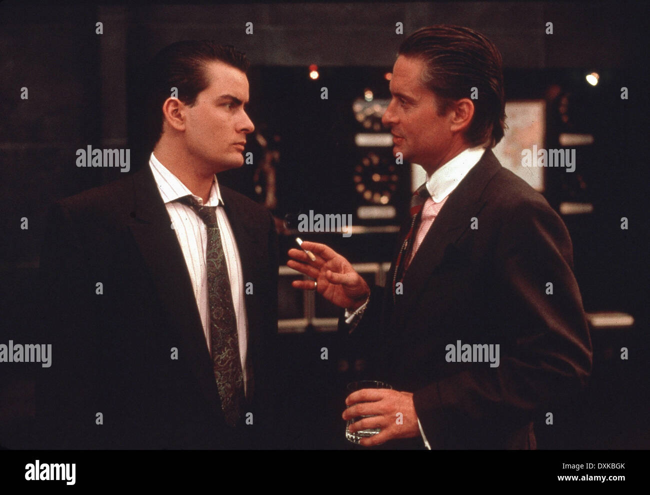 WALL STREET (US1987) C20TH FOX CHARLIE SHEEN, MICHAEL DOUGLA Stockfoto