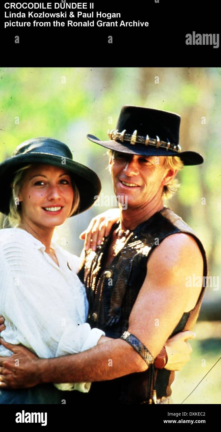 CROCODILE DUNDEE II (AUS / U.S. 1988) PAUL HOGAN, LINDA KOZLOWSK Stockfoto