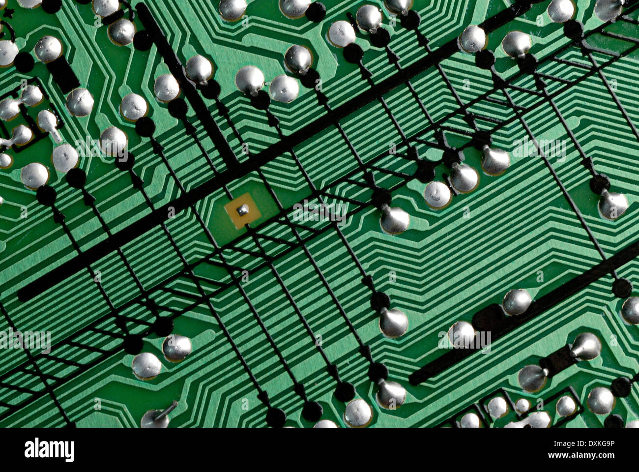 Nahaufnahme von elektronischen Leiterplatten Stockfoto