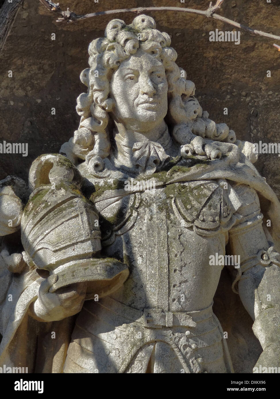 Steinskulptur zeigt Ernest Augustus, Kurfürst von Braunschweig-Lüneburg Stockfoto