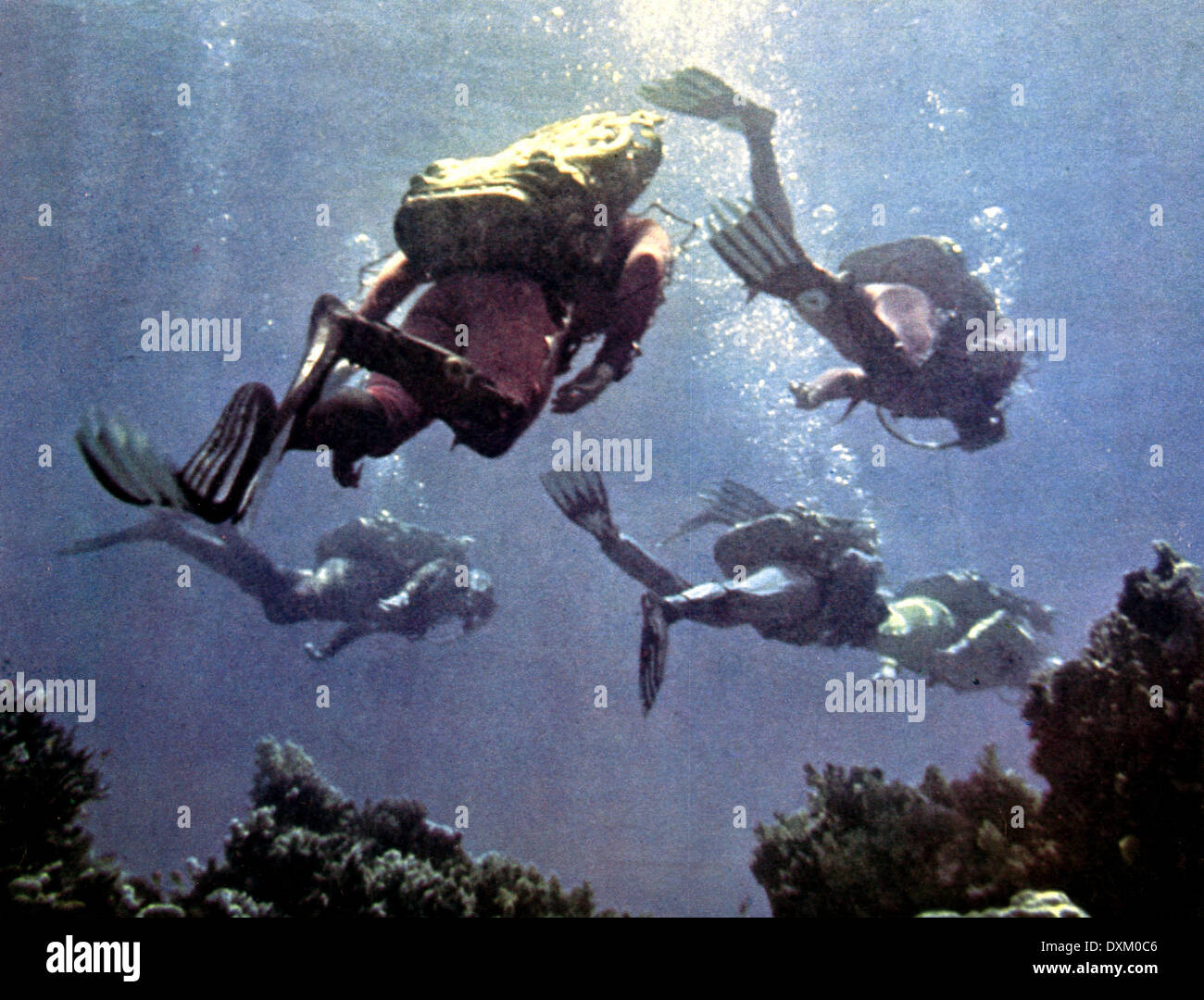 KAPITÄN NEMO UND DIE UNTERWASSER-STADT Stockfoto