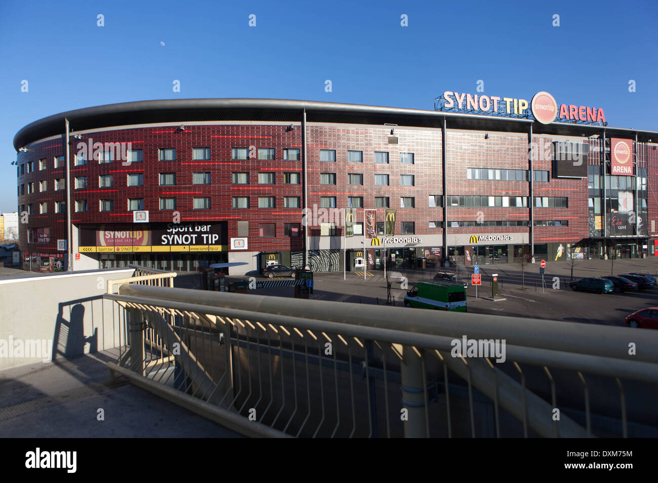 Slavia Prag, Fußballstadion des FC, Eden, Vrsovice. Prag Tschechische Republik Stockfoto