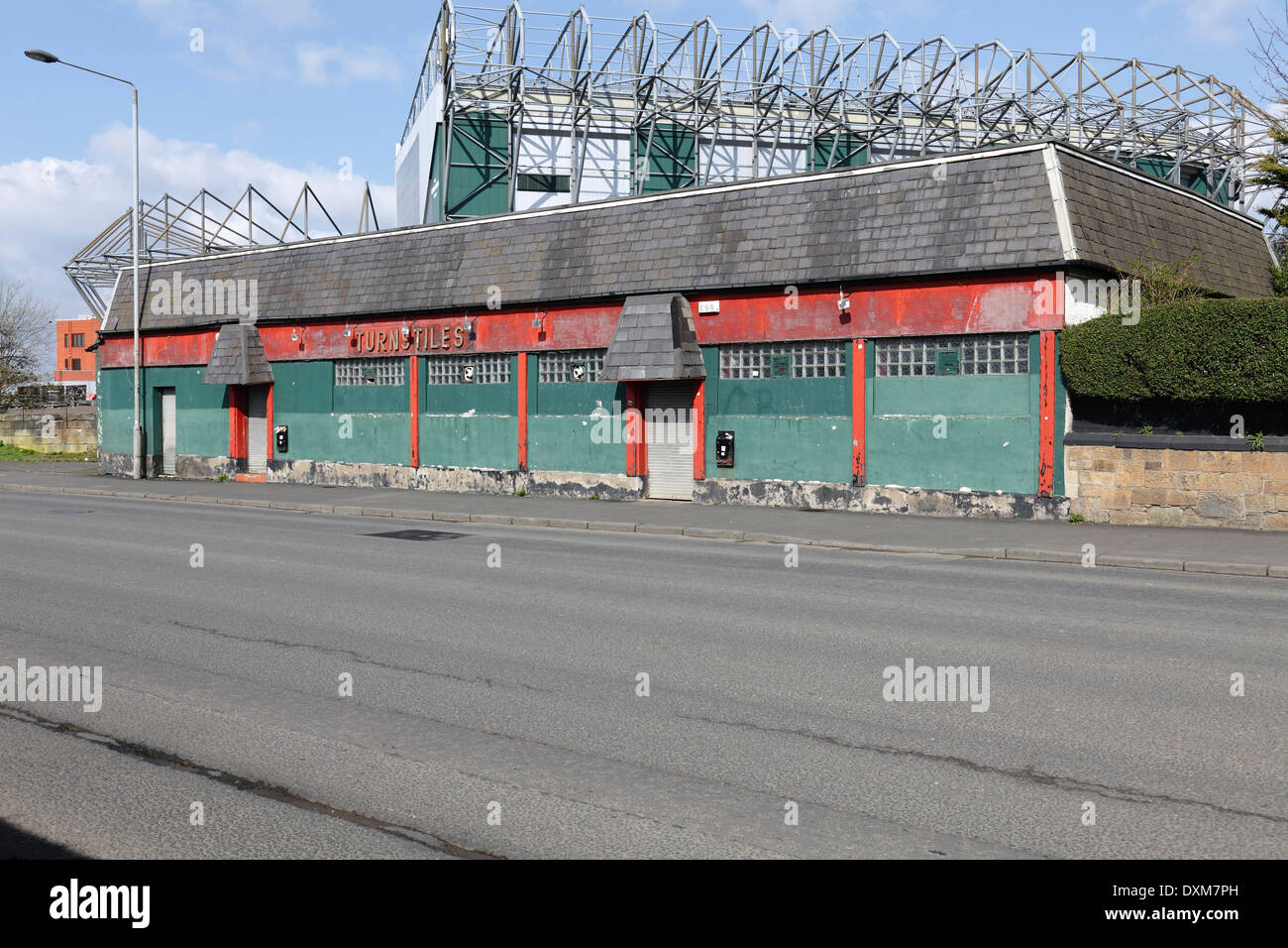 Drehkreuze Kneipe in London Road, Parkhead, Glasgow, Scotland, UK Stockfoto