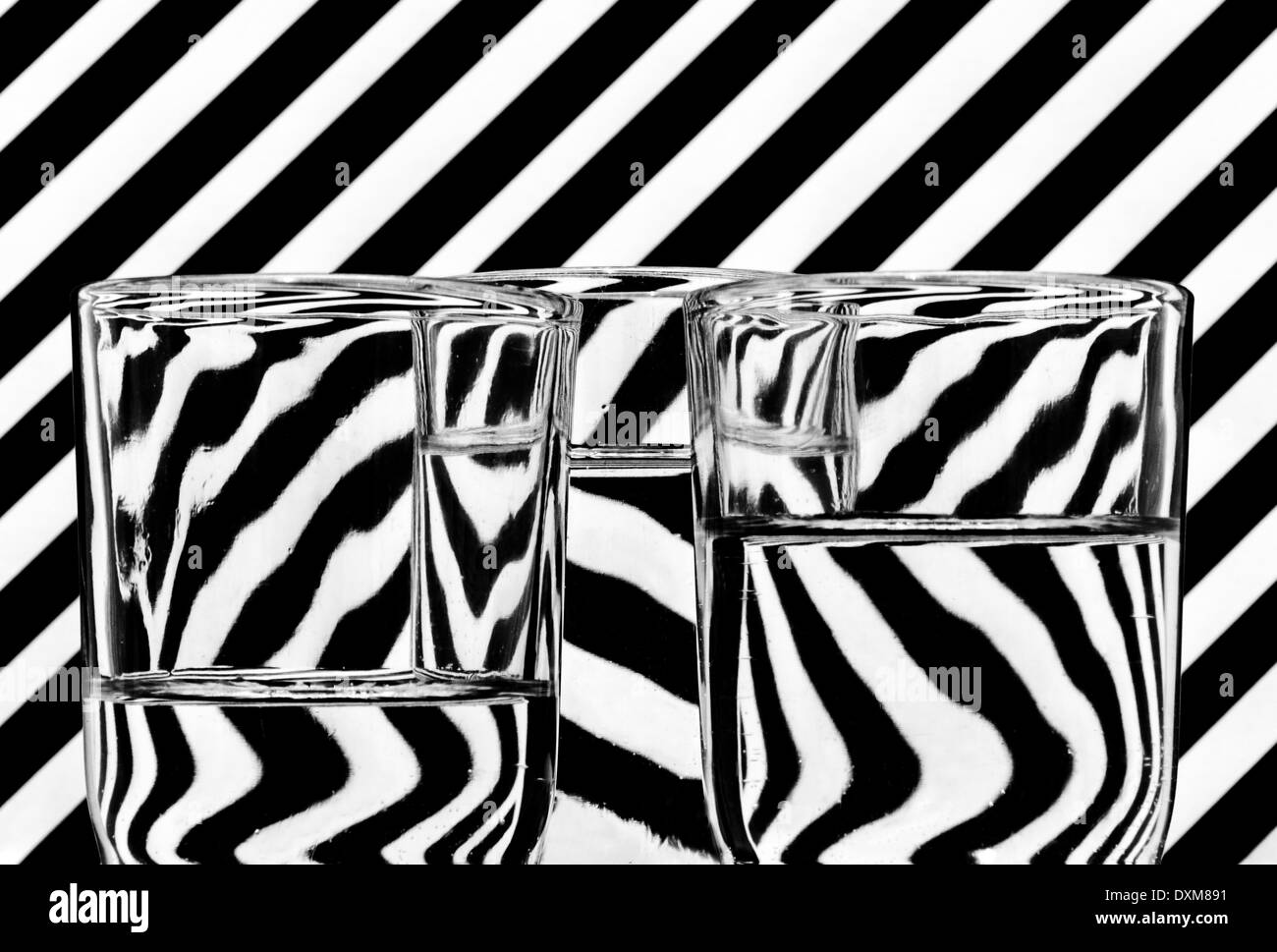 Abstrakte Gläser Stockfoto