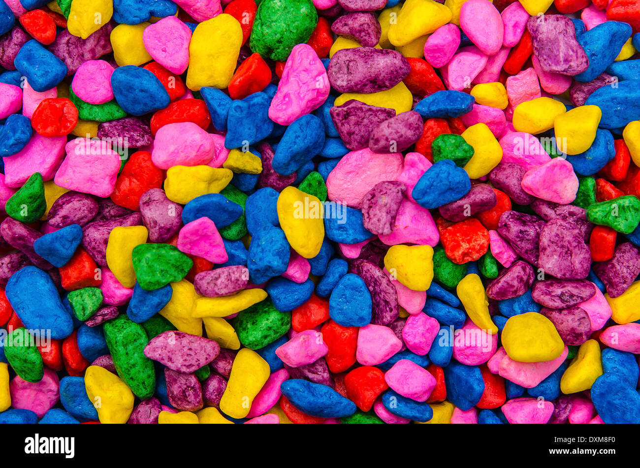 Regenbogen-Steinen Stockfoto