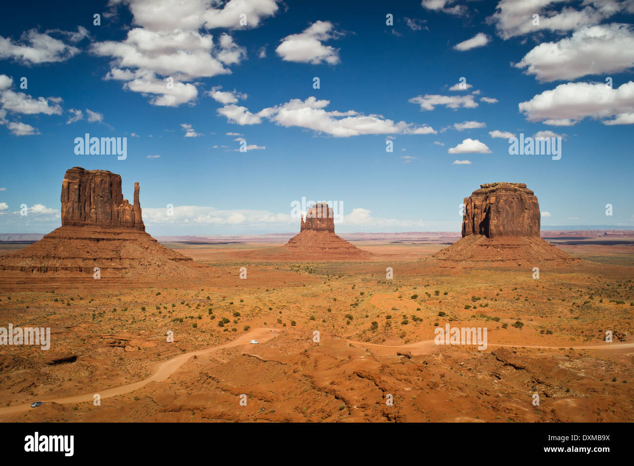 Monument Valley, Utah, USA-august 6, 2012:classic Blick auf das monumentale Valley Navajo tribal park Stockfoto