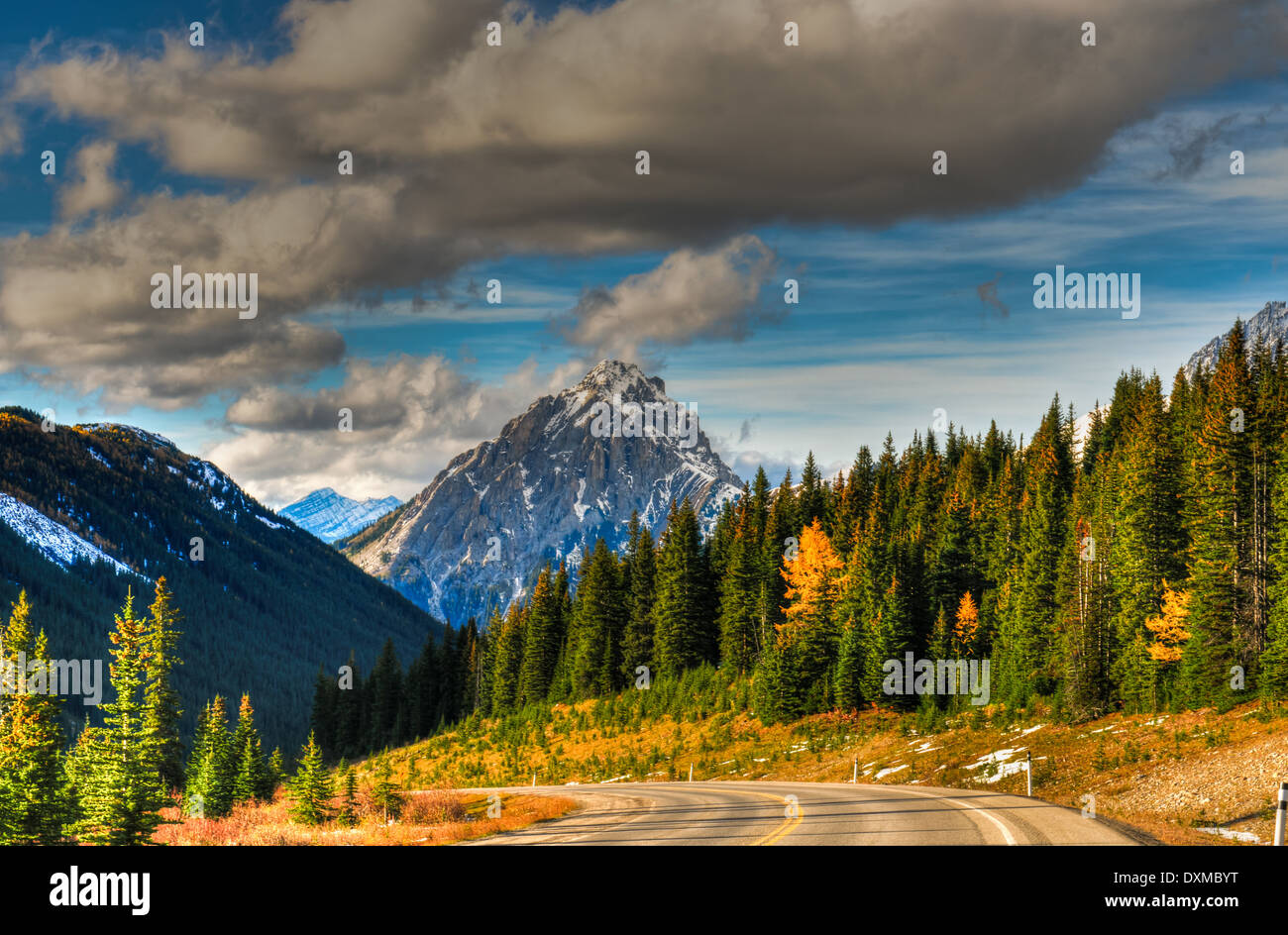 Scenic Mountain Views Kananaskis Country Alberta Kanada Stockfoto