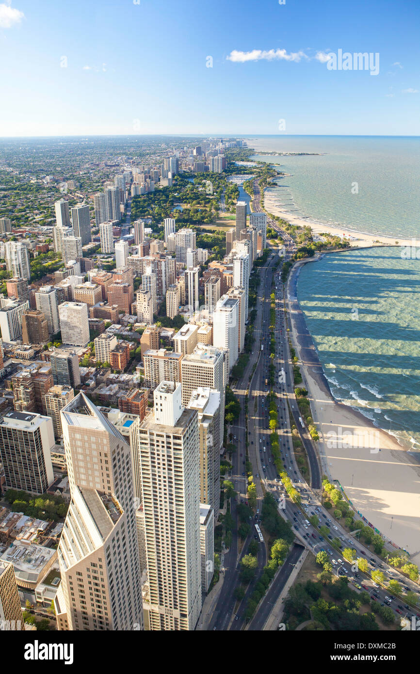 Chicago, Illinois, Vereinigte Staaten von Amerika, Lake Michigan Stockfoto