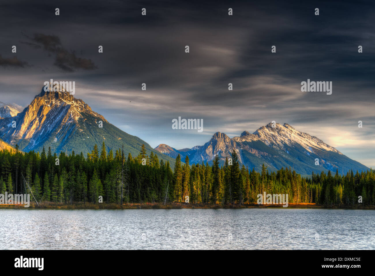 Scenic Mountain Views Kananaskis Country Alberta Kanada Stockfoto