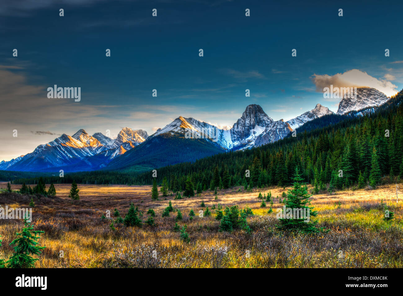 Scenic Mountain Views Kananaskis Country Alberta Kanada Stockfoto