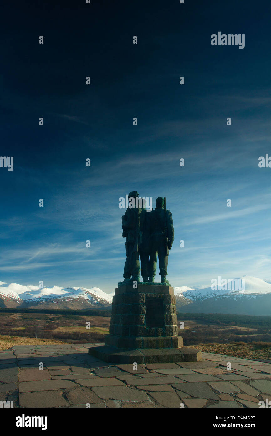 Das Commando-Denkmal oberhalb Spean Bridge, Lochaber Stockfoto