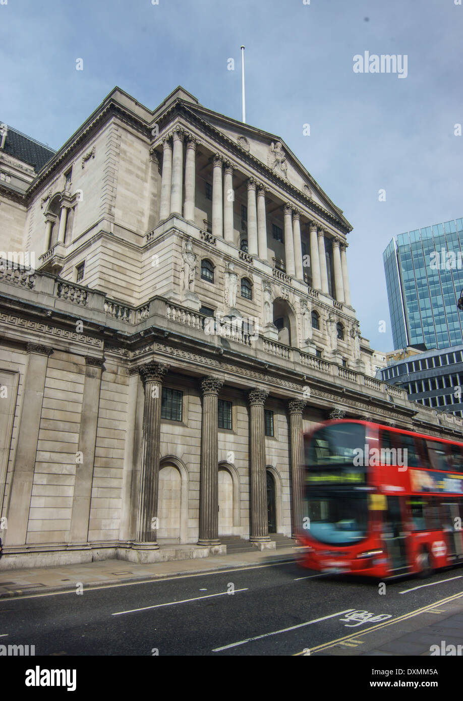 Bank of England, der Londoner city Stockfoto