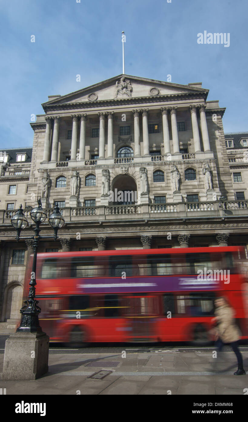 Bank of England, der Londoner city Stockfoto