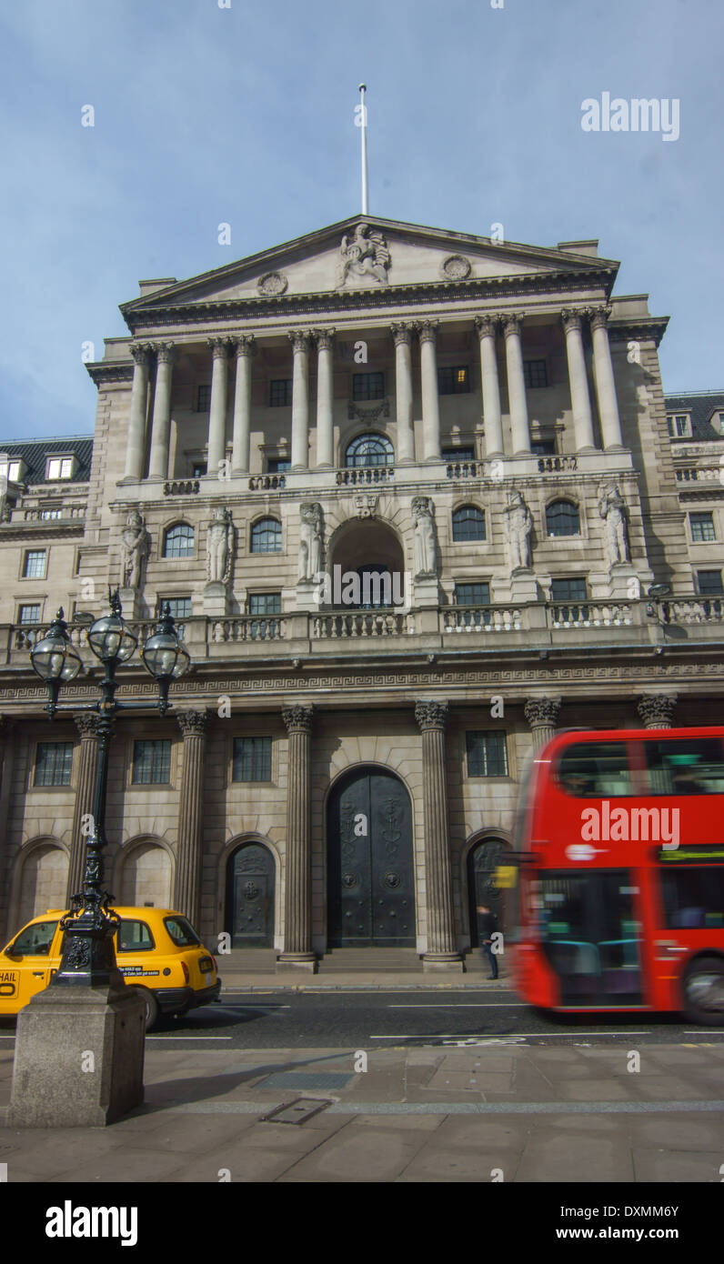 Bank of England, der Londoner city Stockfoto
