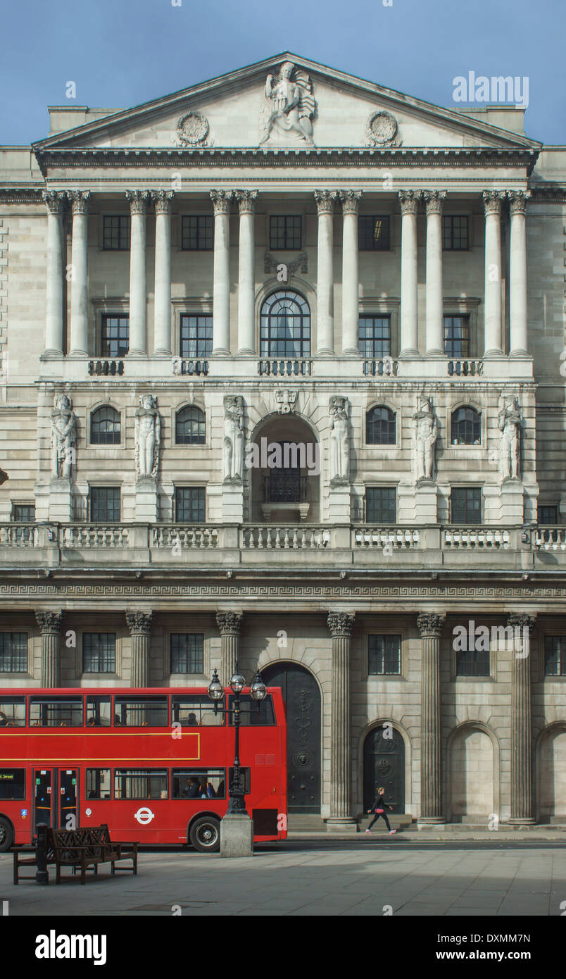 Bank of England, der Londoner city Stockfoto